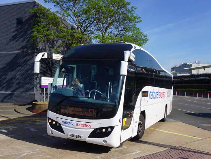 Parks Volvo B9R Plaxton Elite HSK659 National Express